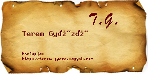 Terem Győző névjegykártya